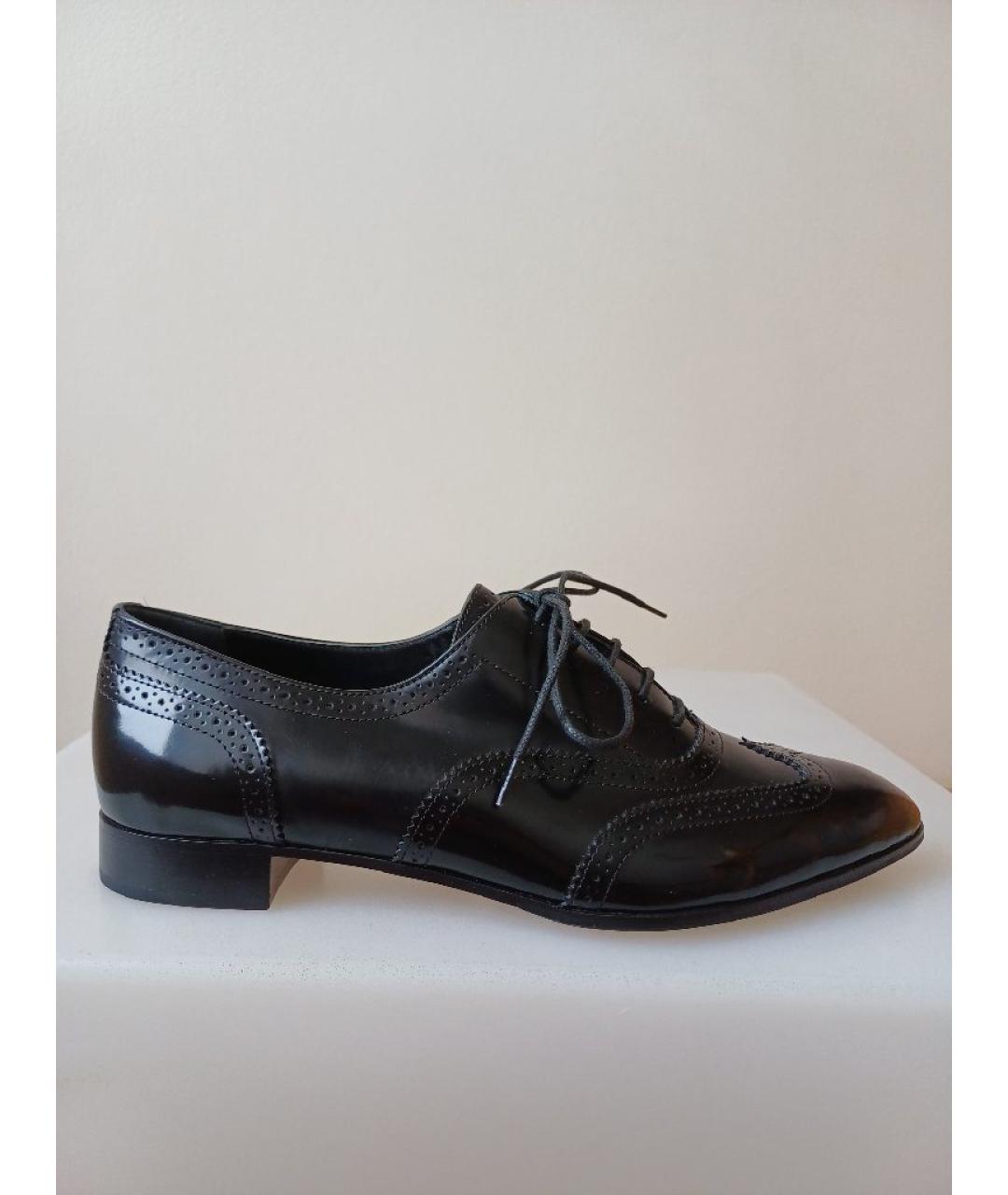 SERGIO ROSSI Черные кожаные туфли, фото 10