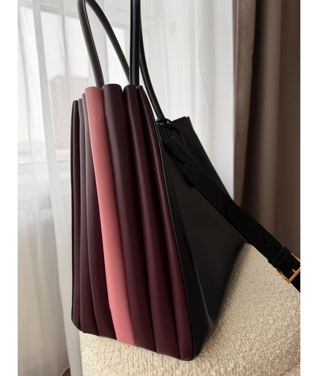 PRADA Черная кожаная сумка тоут, фото 2