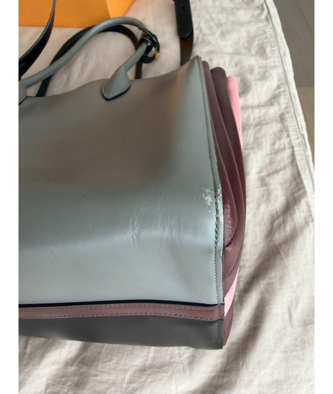 PRADA Черная кожаная сумка тоут, фото 7