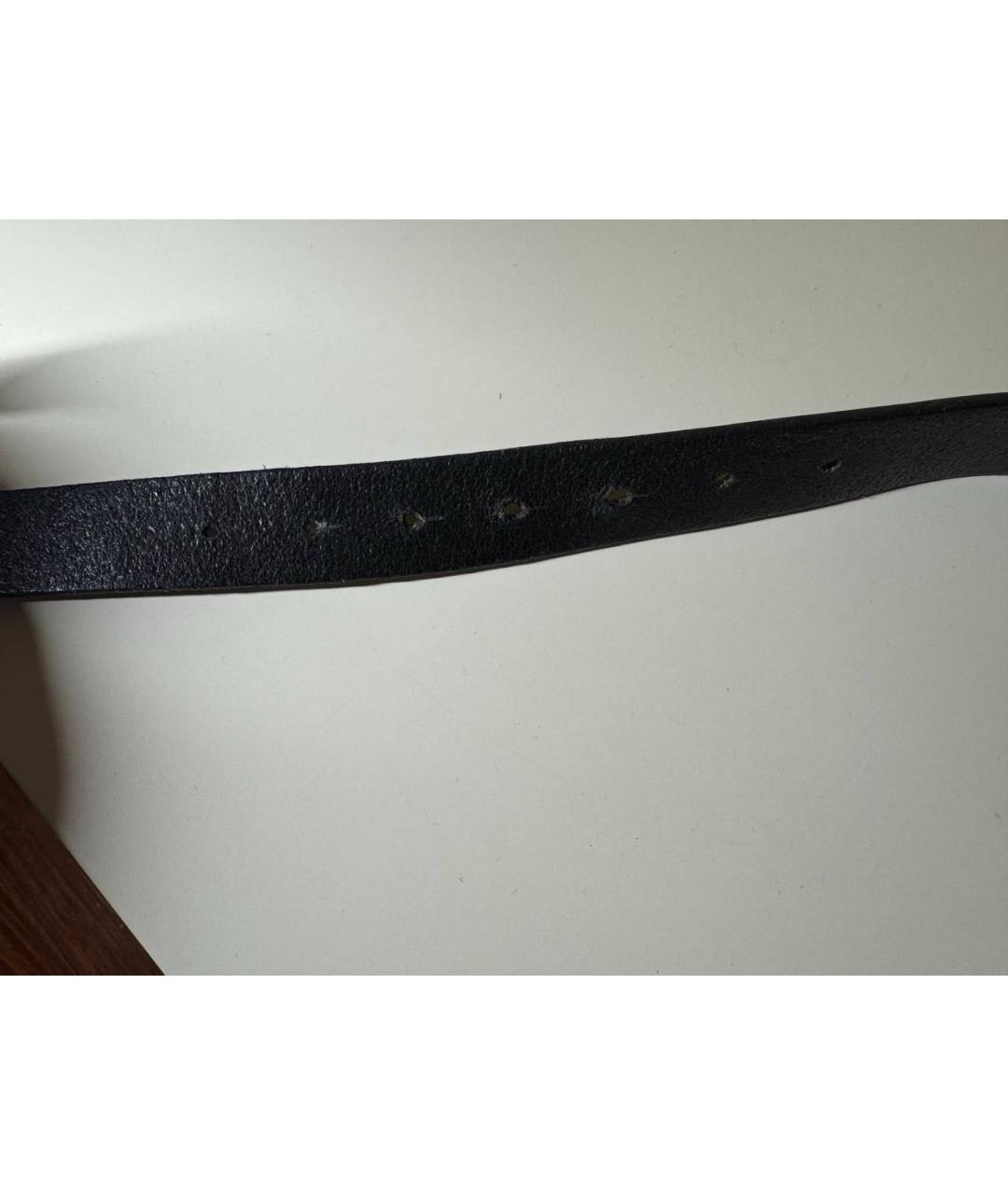 DSQUARED2 Черный кожаный ремень, фото 6
