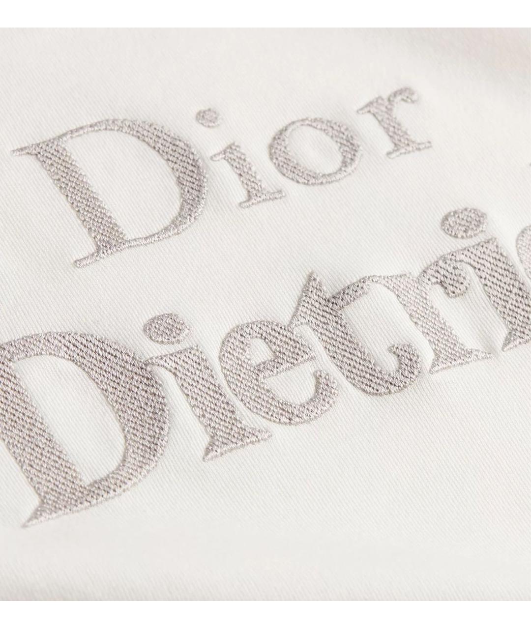 CHRISTIAN DIOR Бежевая хлопковая футболка, фото 2