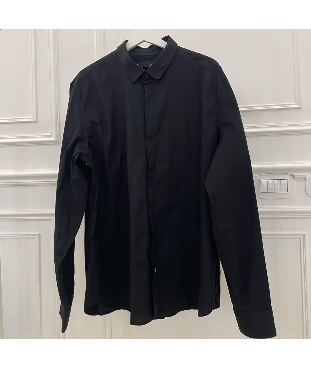 LOVE MOSCHINO Черная хлопковая кэжуал рубашка, фото 6
