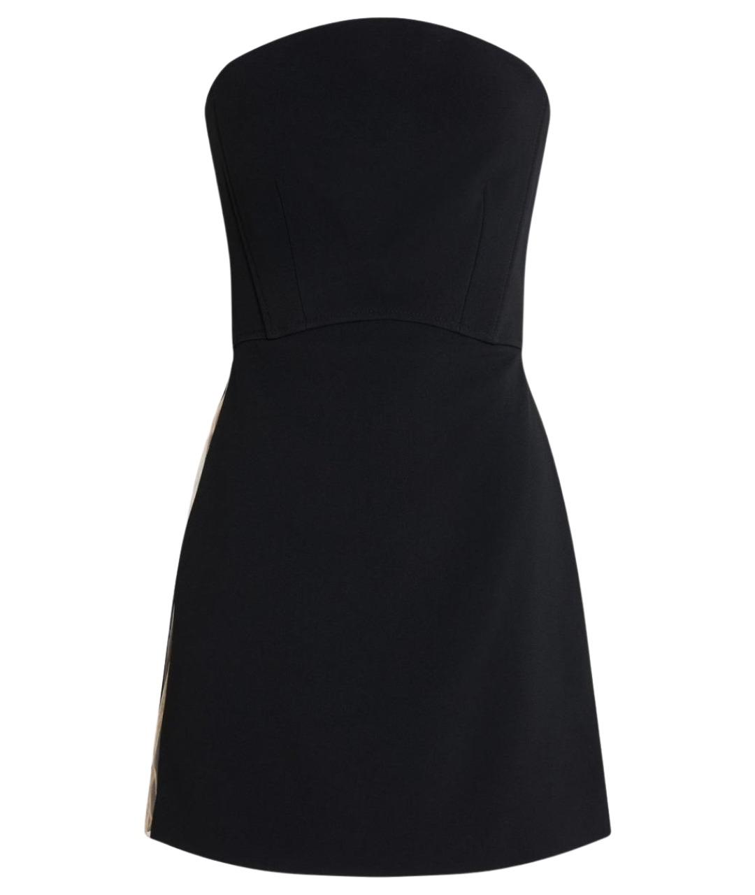 DAVID KOMA Черное вискозное коктейльное платье, фото 1