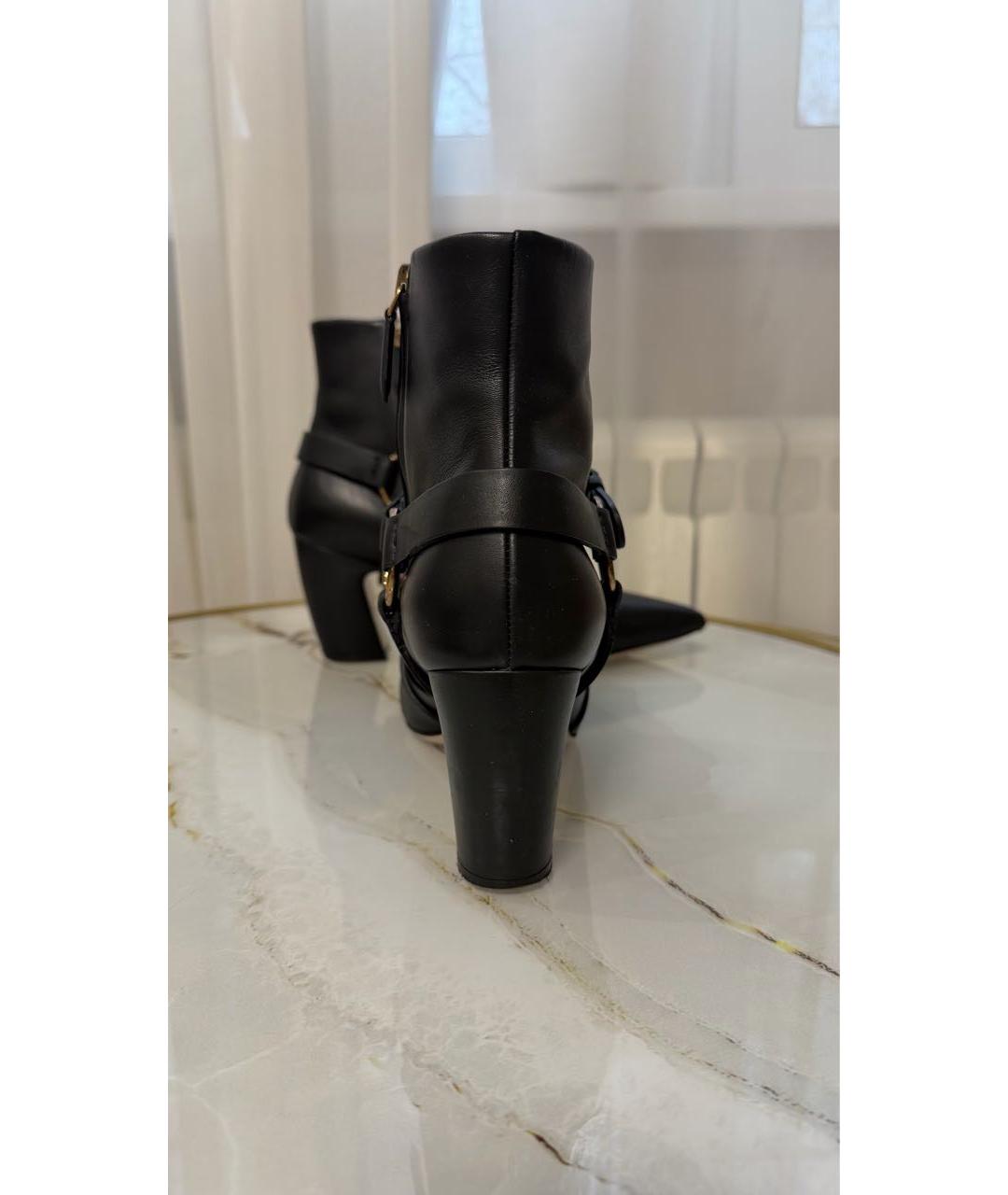 MIU MIU Черные кожаные ботильоны, фото 4