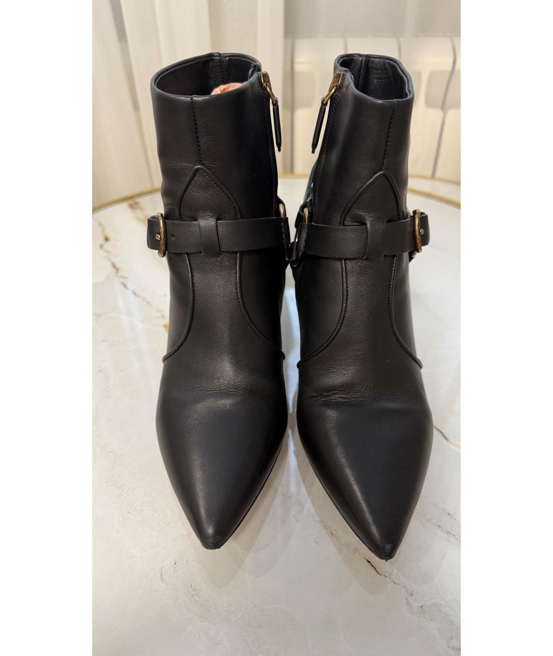 MIU MIU Черные кожаные ботильоны, фото 2