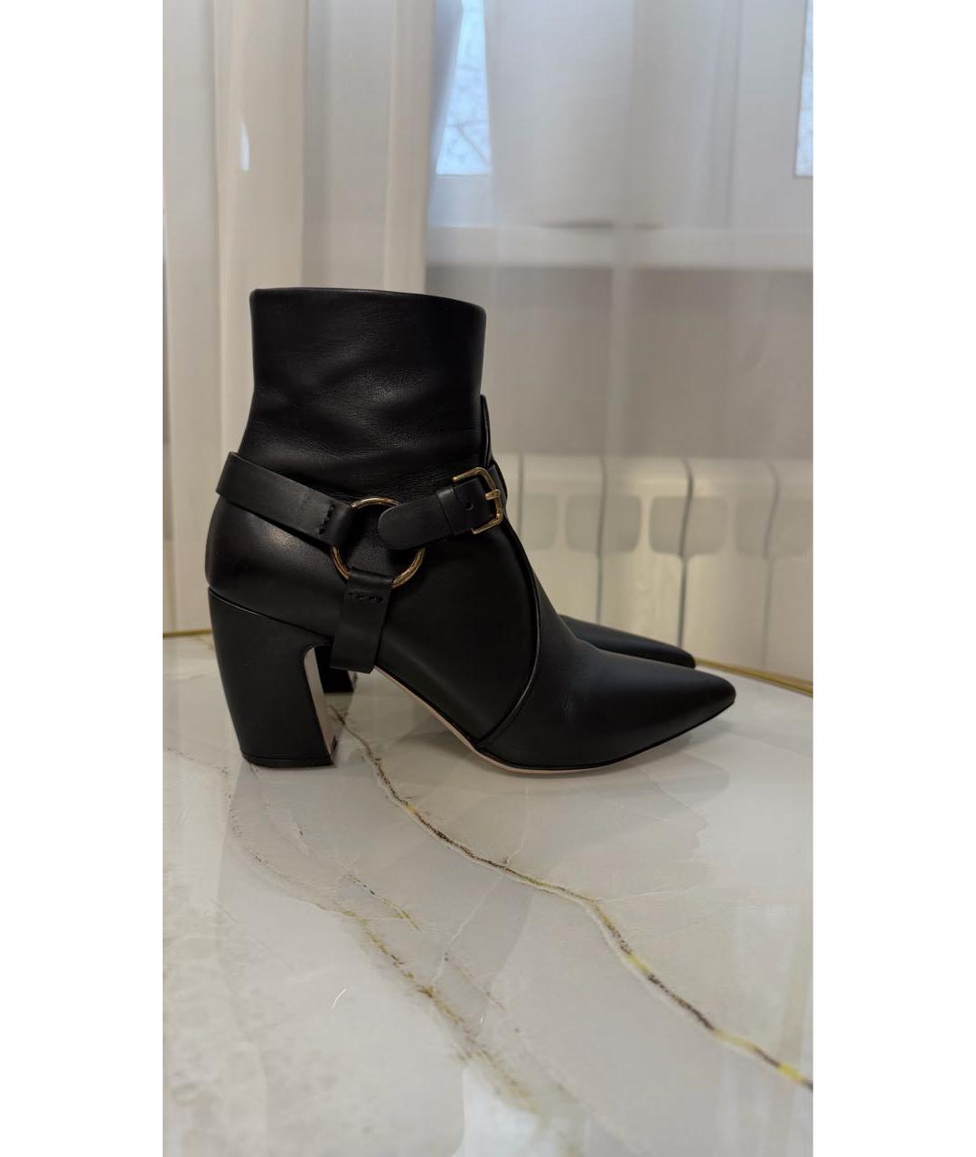 MIU MIU Черные кожаные ботильоны, фото 6