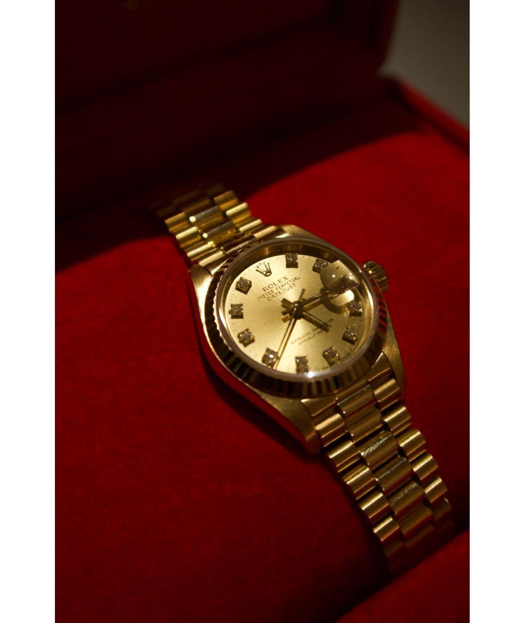 ROLEX Желтые часы из желтого золота, фото 3