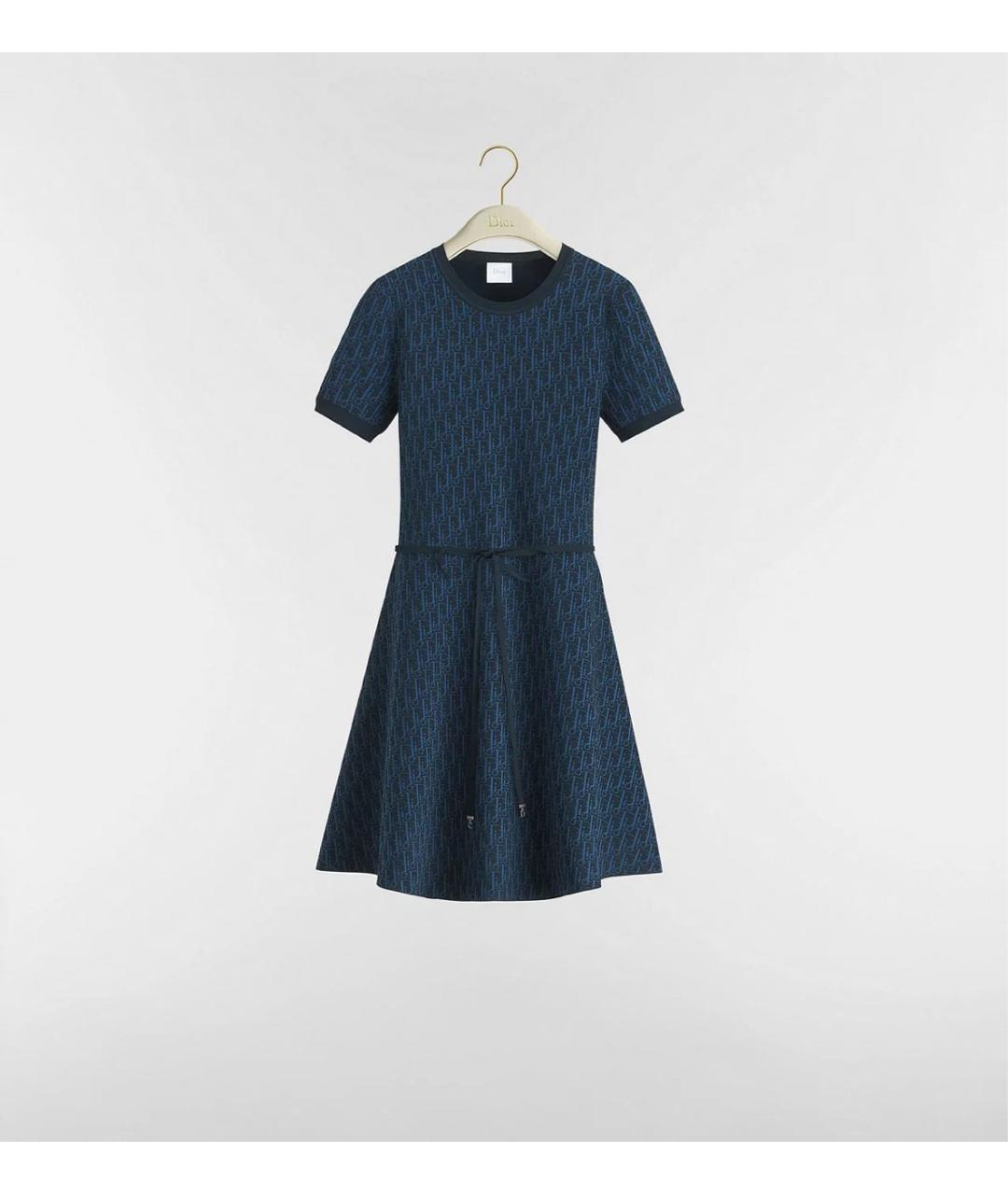 CHRISTIAN DIOR Темно-синее платье, фото 3