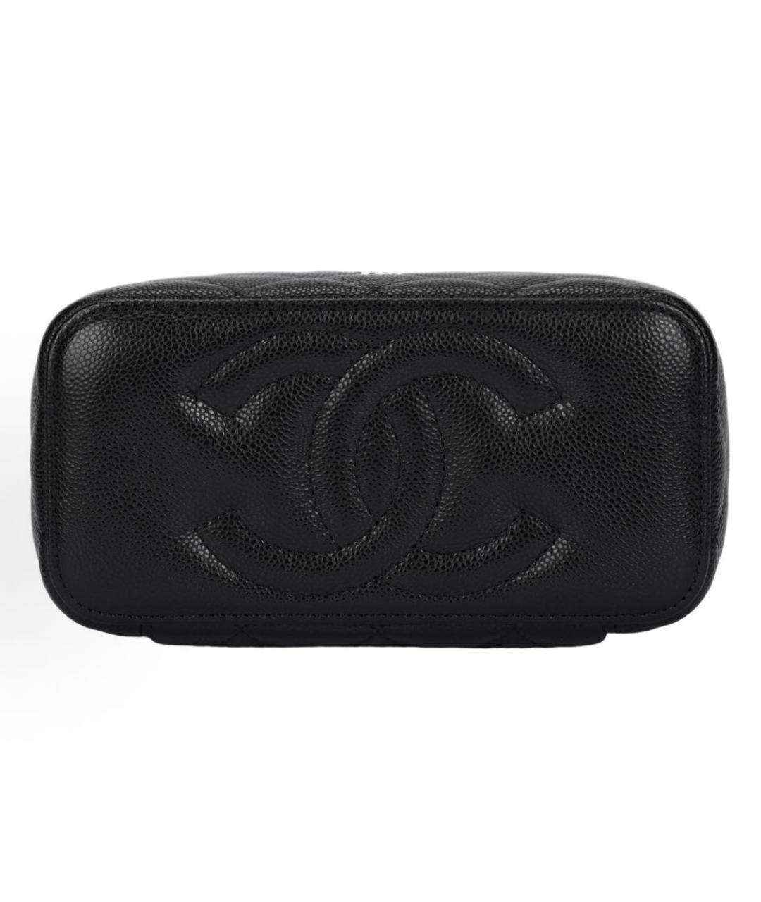 CHANEL Черная кожаная сумка через плечо, фото 4