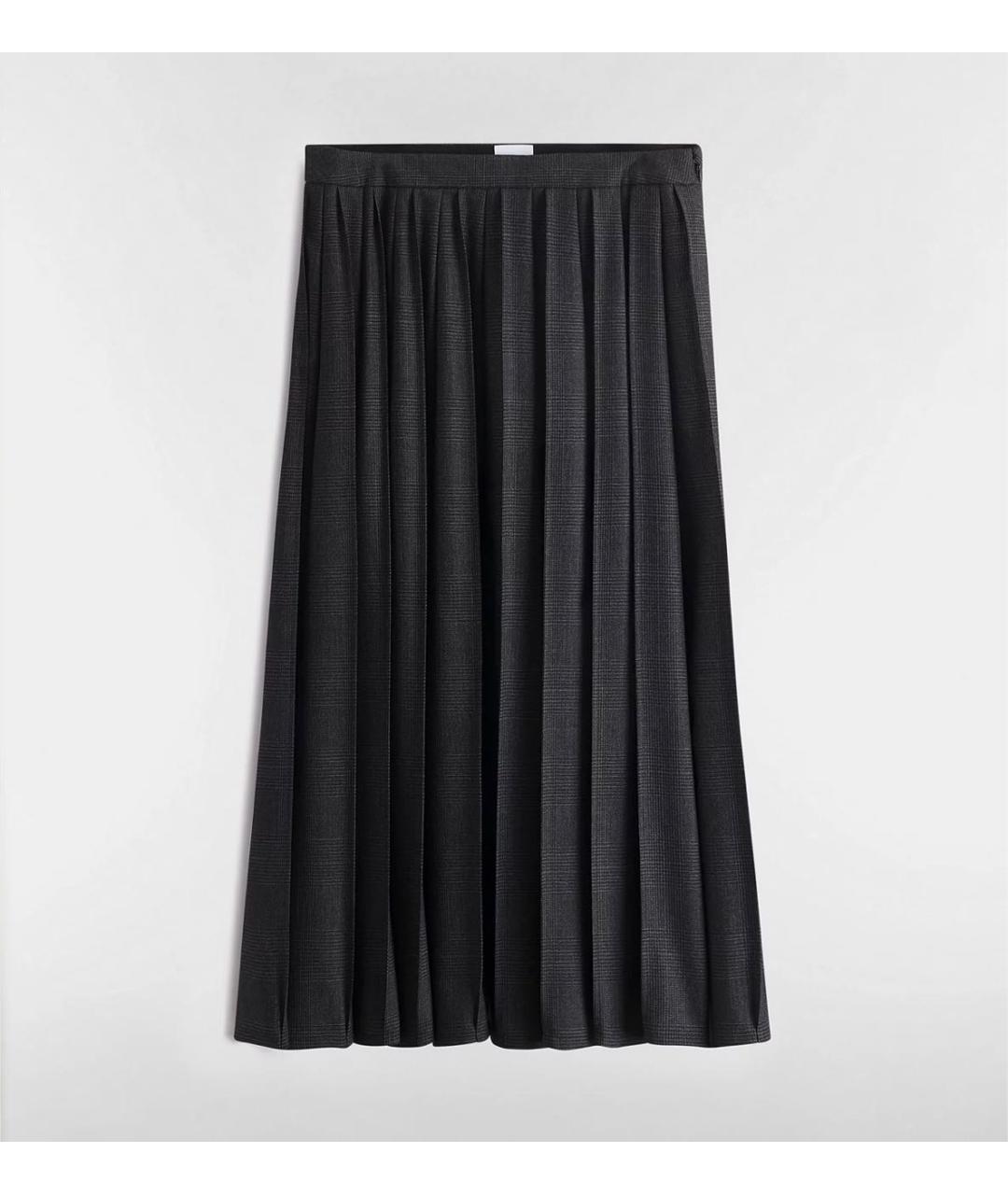 CHRISTIAN DIOR Черная шерстяная юбка миди, фото 3