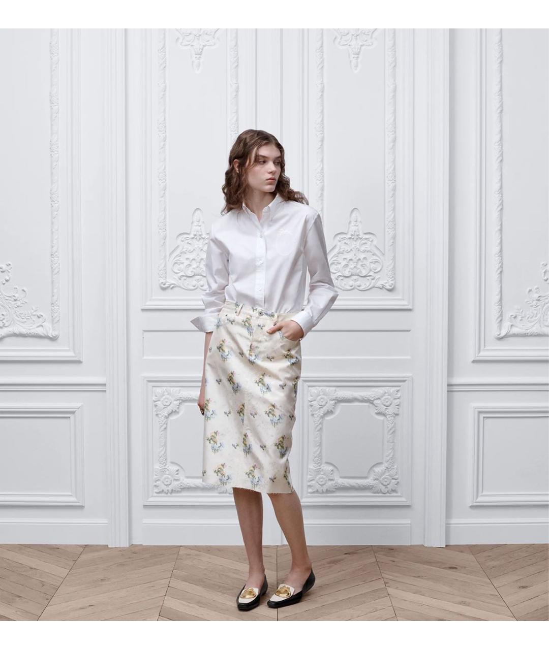 CHRISTIAN DIOR Бежевая юбка мини, фото 4