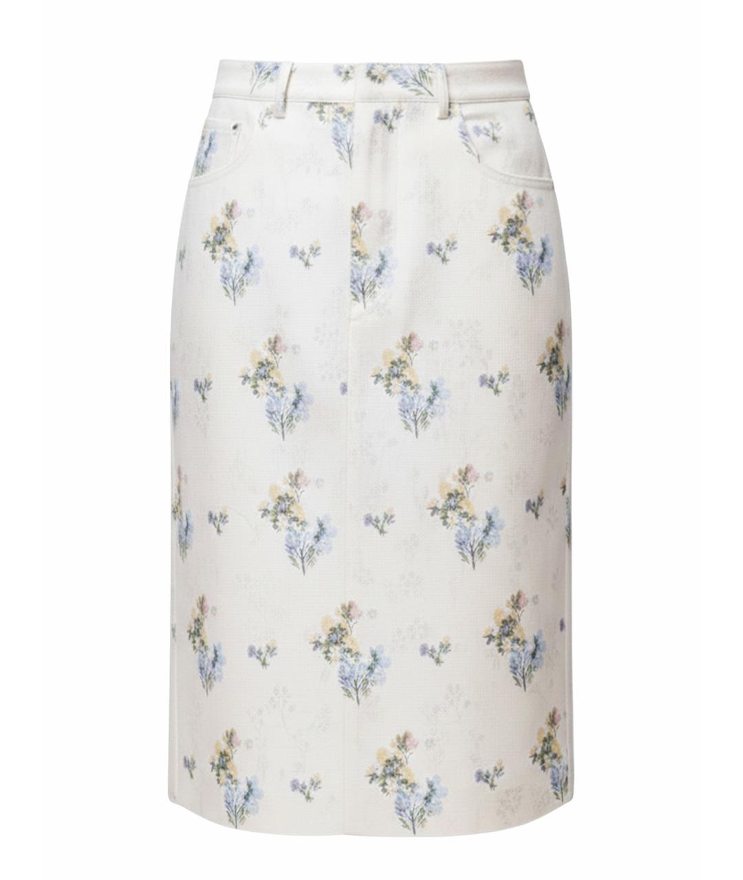 CHRISTIAN DIOR Бежевая юбка мини, фото 1