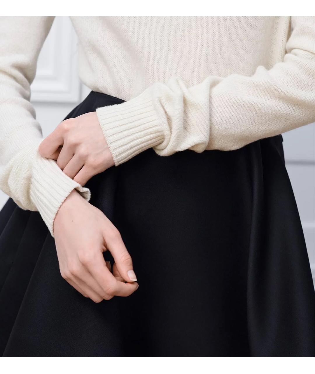 CHRISTIAN DIOR Черная шерстяная юбка мини, фото 3
