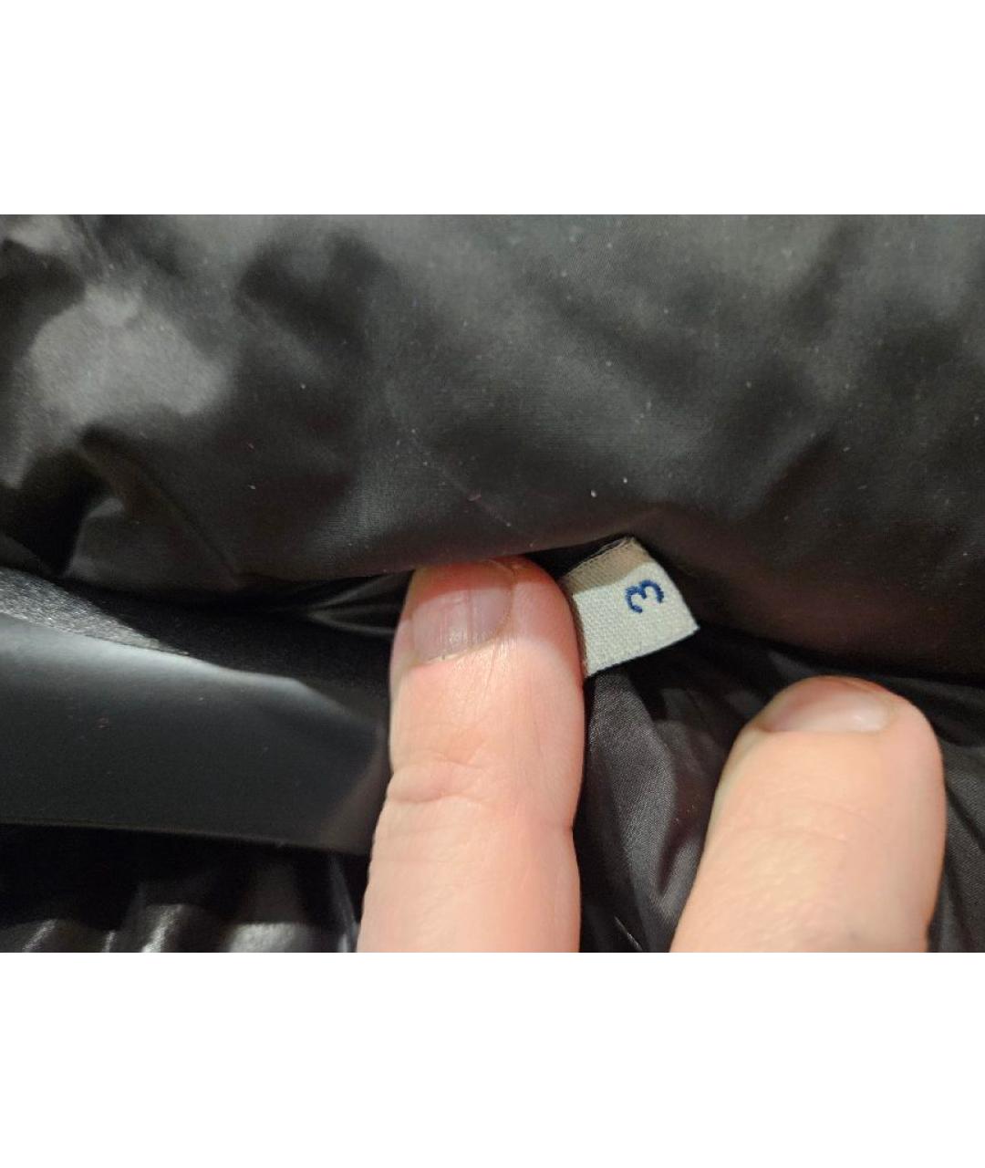 MONCLER Антрацитовый синтетический пуховик, фото 8