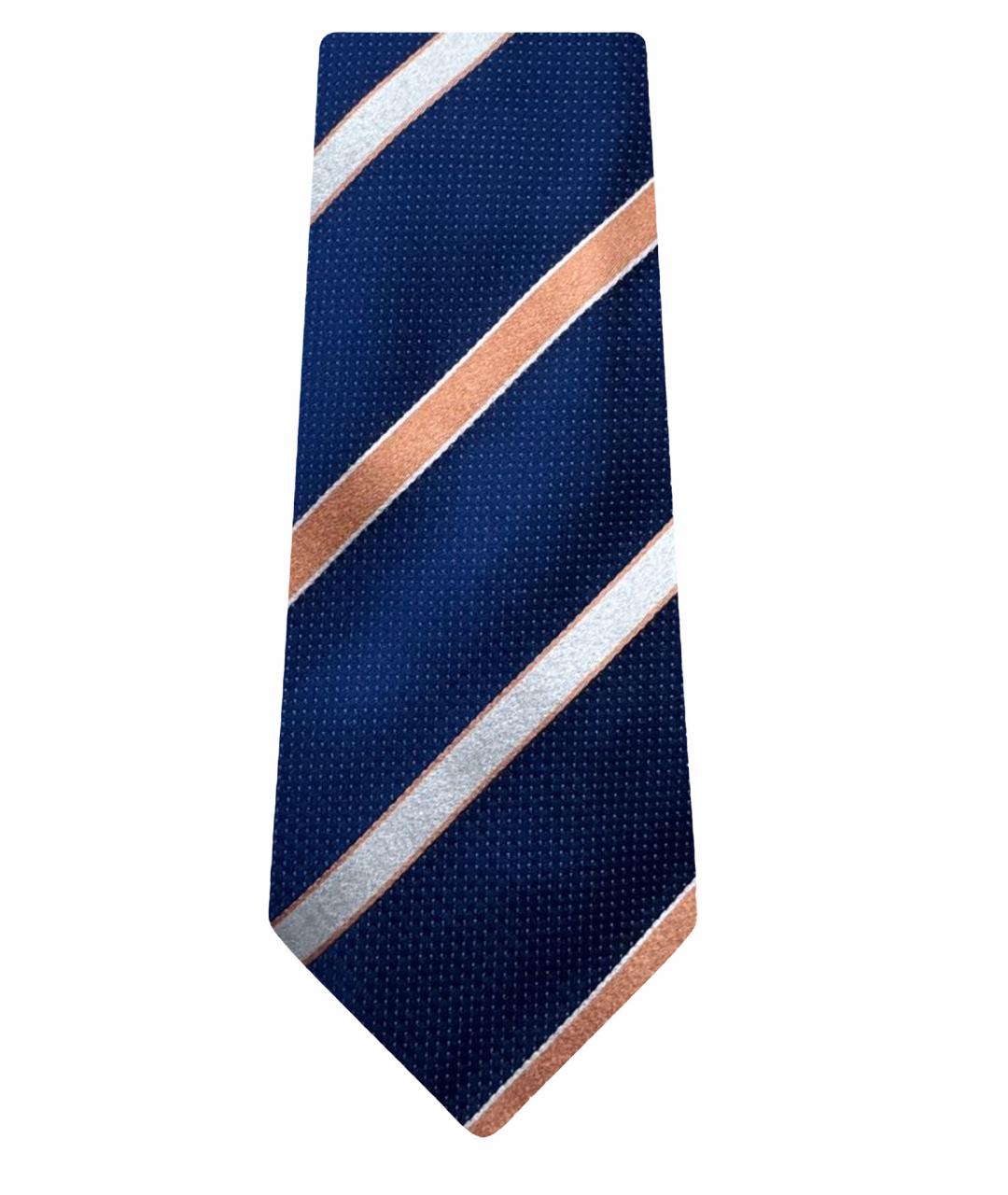 BRIONI Синий шелковый галстук, фото 1