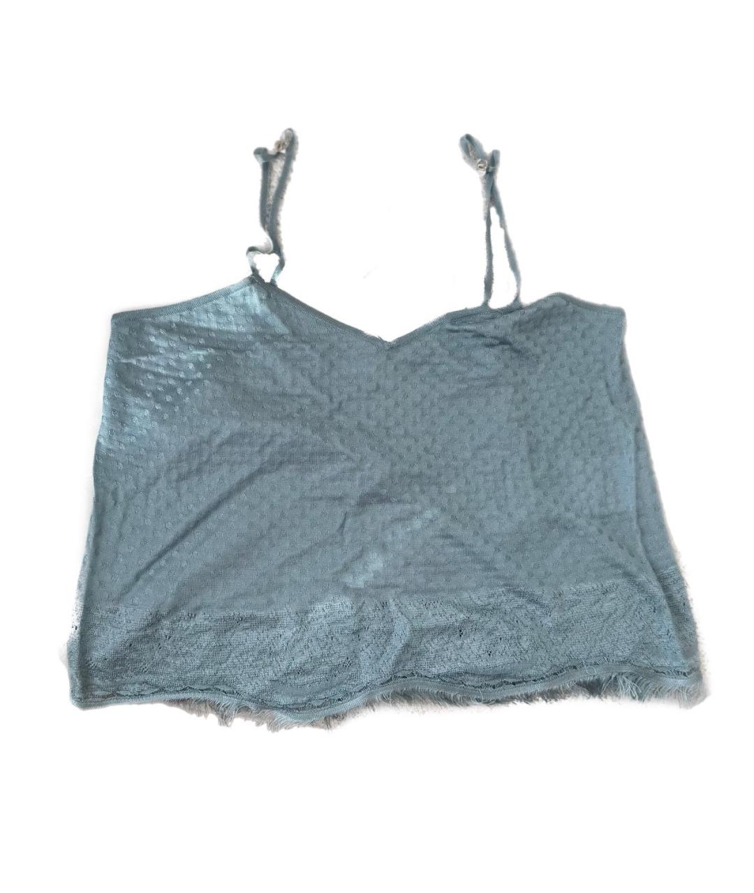 CHANEL Голубая майка, фото 1