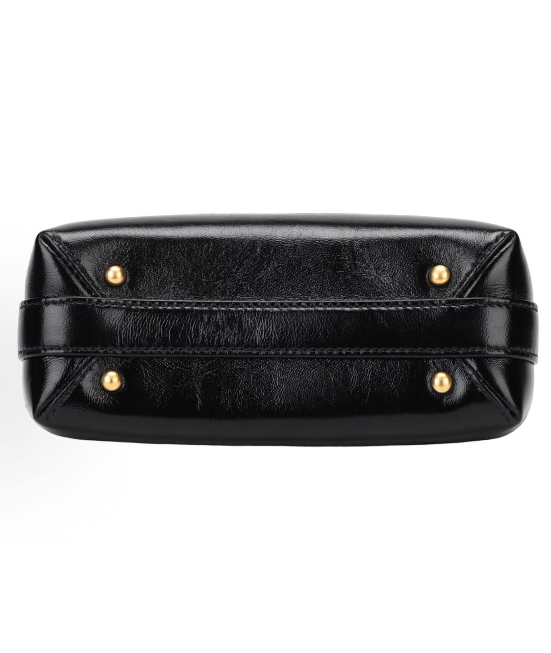 CHANEL Черная кожаная сумка через плечо, фото 4