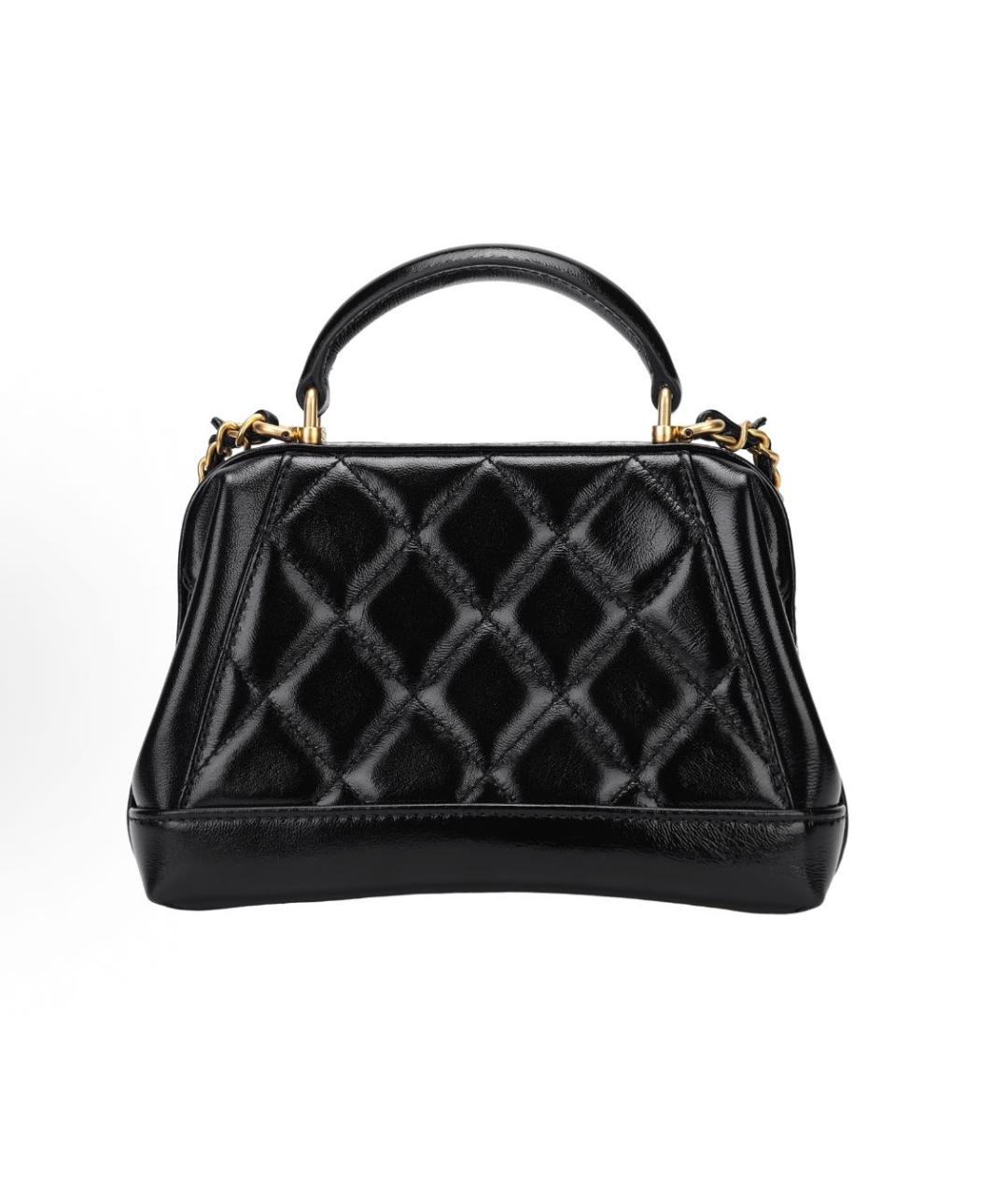 CHANEL Черная кожаная сумка через плечо, фото 3