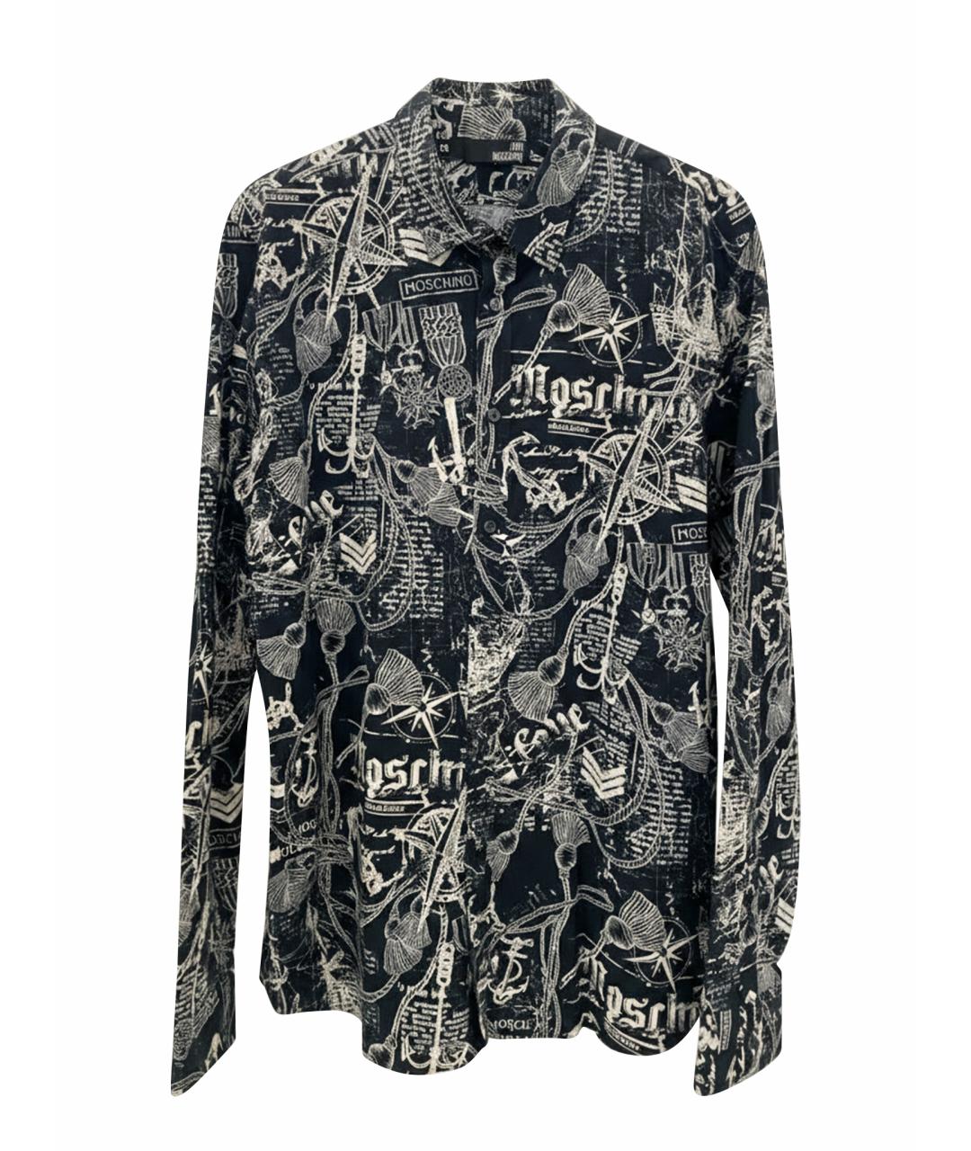 LOVE MOSCHINO Мульти хлопковая кэжуал рубашка, фото 1