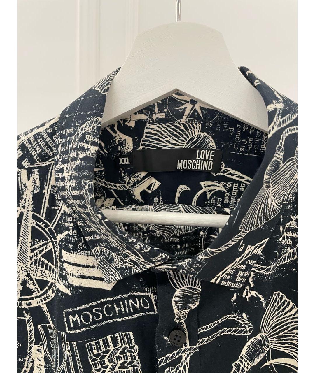 LOVE MOSCHINO Мульти хлопковая кэжуал рубашка, фото 3