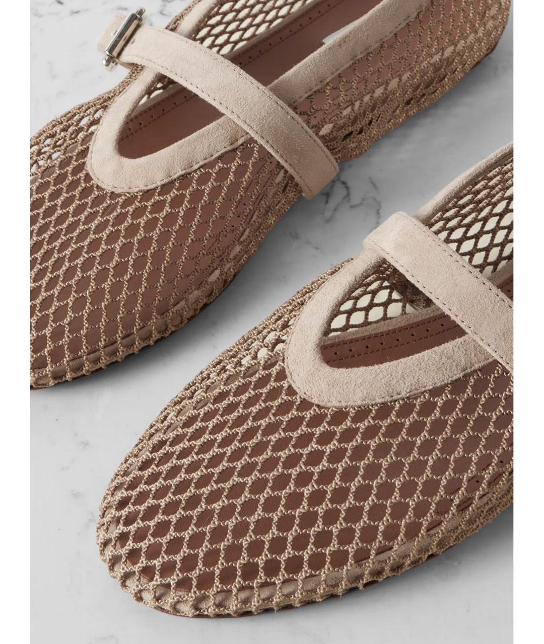 ALAIA Бежевые замшевые балетки, фото 7