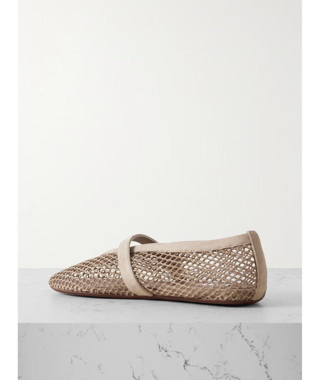 ALAIA Бежевые замшевые балетки, фото 6