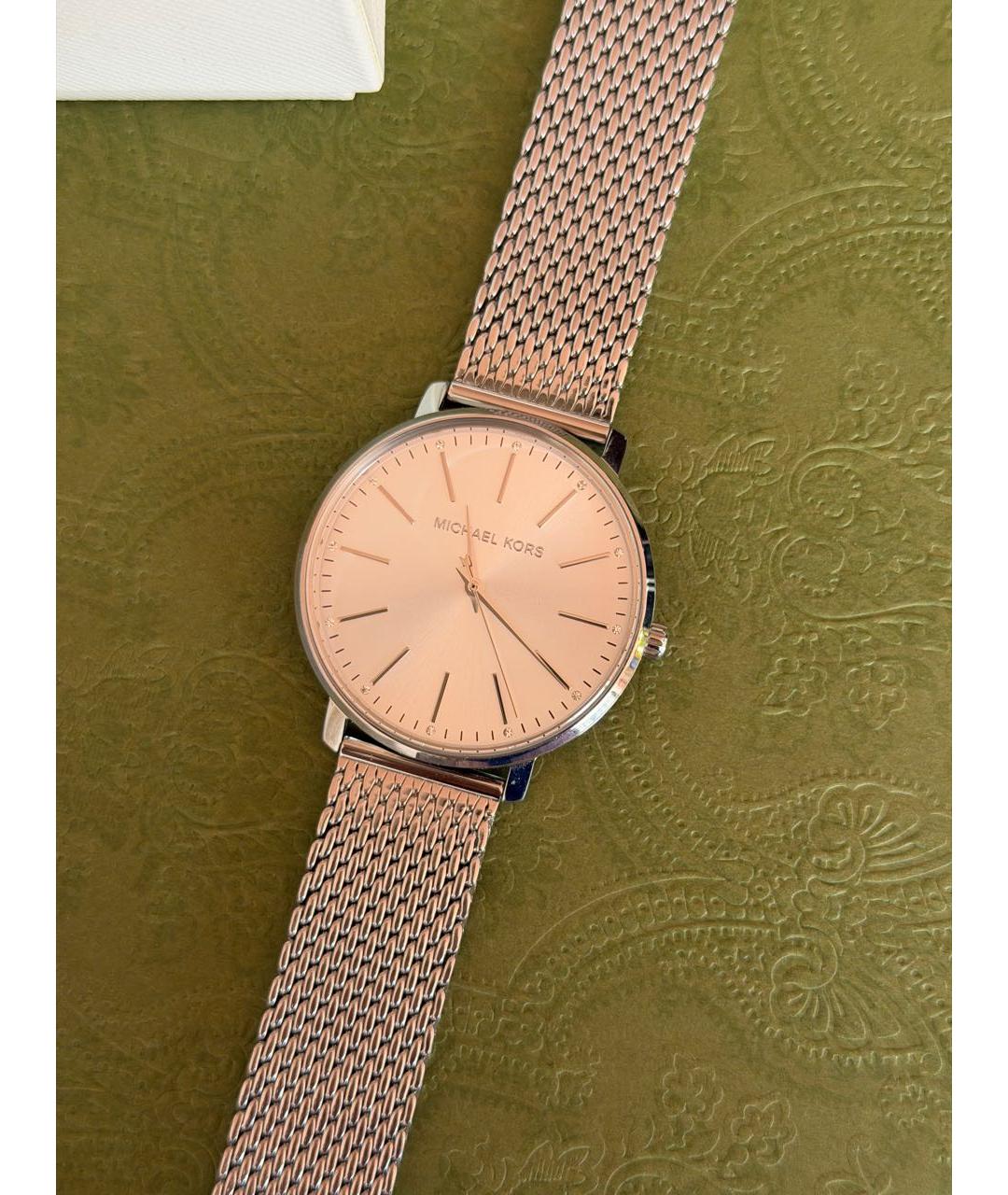 MICHAEL KORS Серебряные стеклянные часы, фото 6