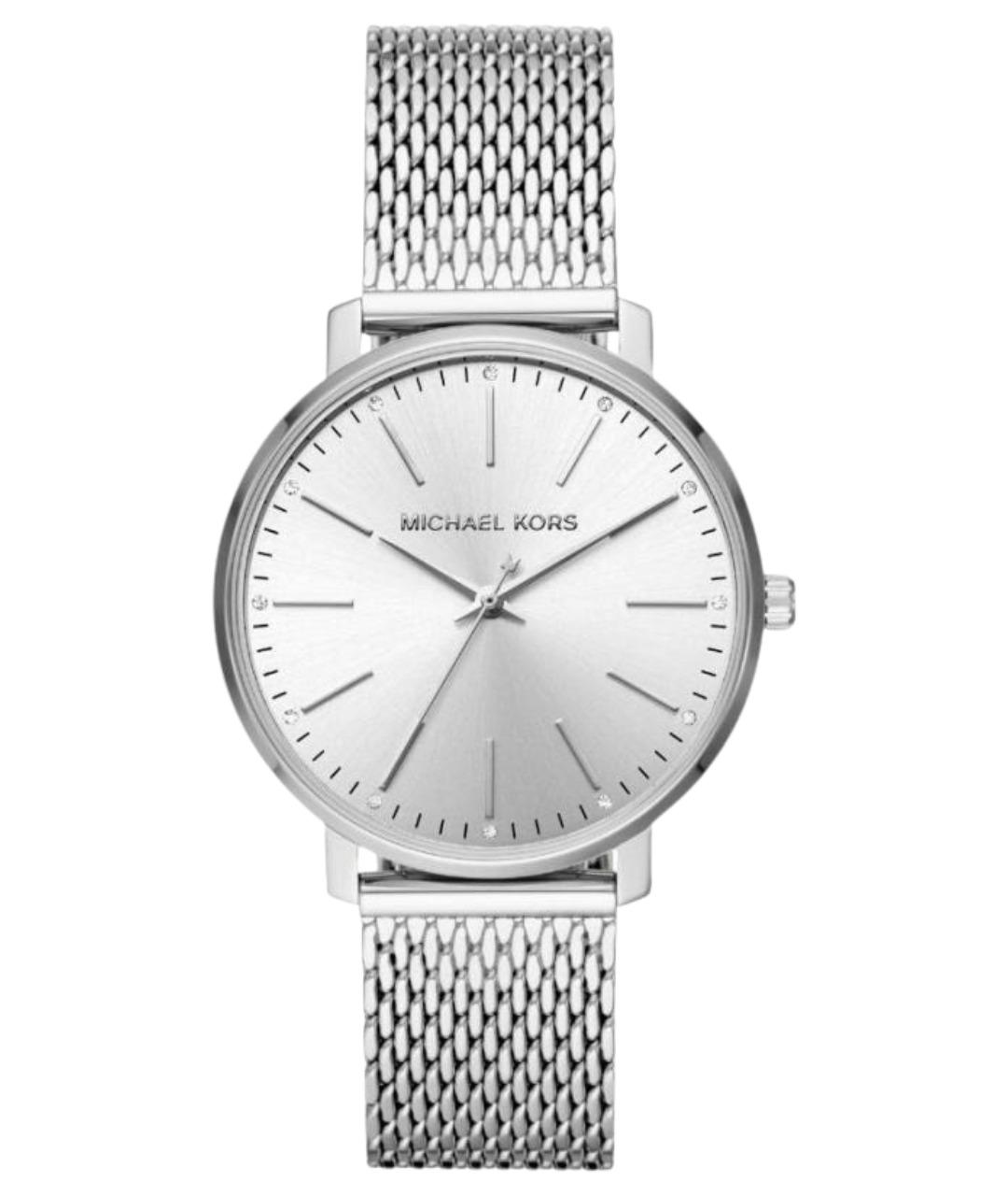 MICHAEL KORS Серебряные стеклянные часы, фото 1