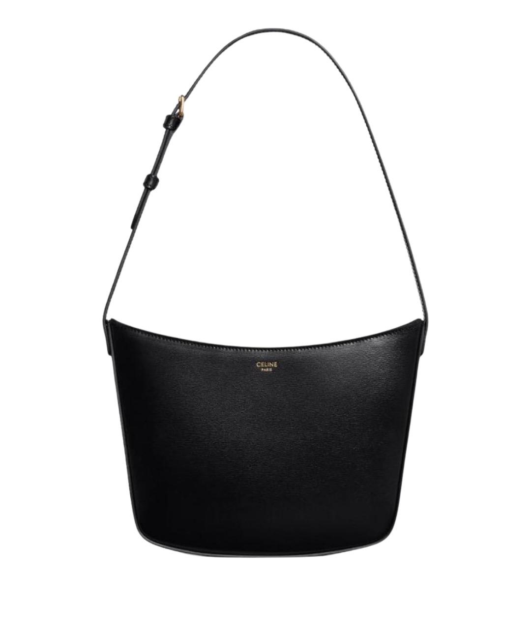 CELINE Черная кожаная сумка через плечо, фото 1