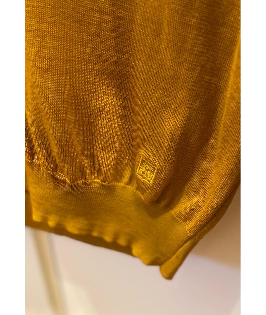 CORNELIANI Горчичная шерстяная водолазка, фото 4