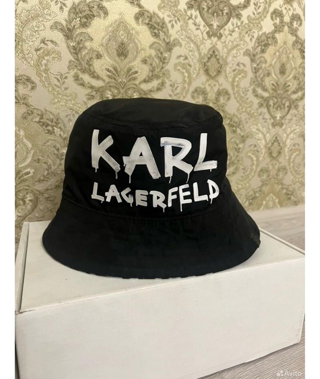 KARL LAGERFELD Черная синтетическая панама, фото 2