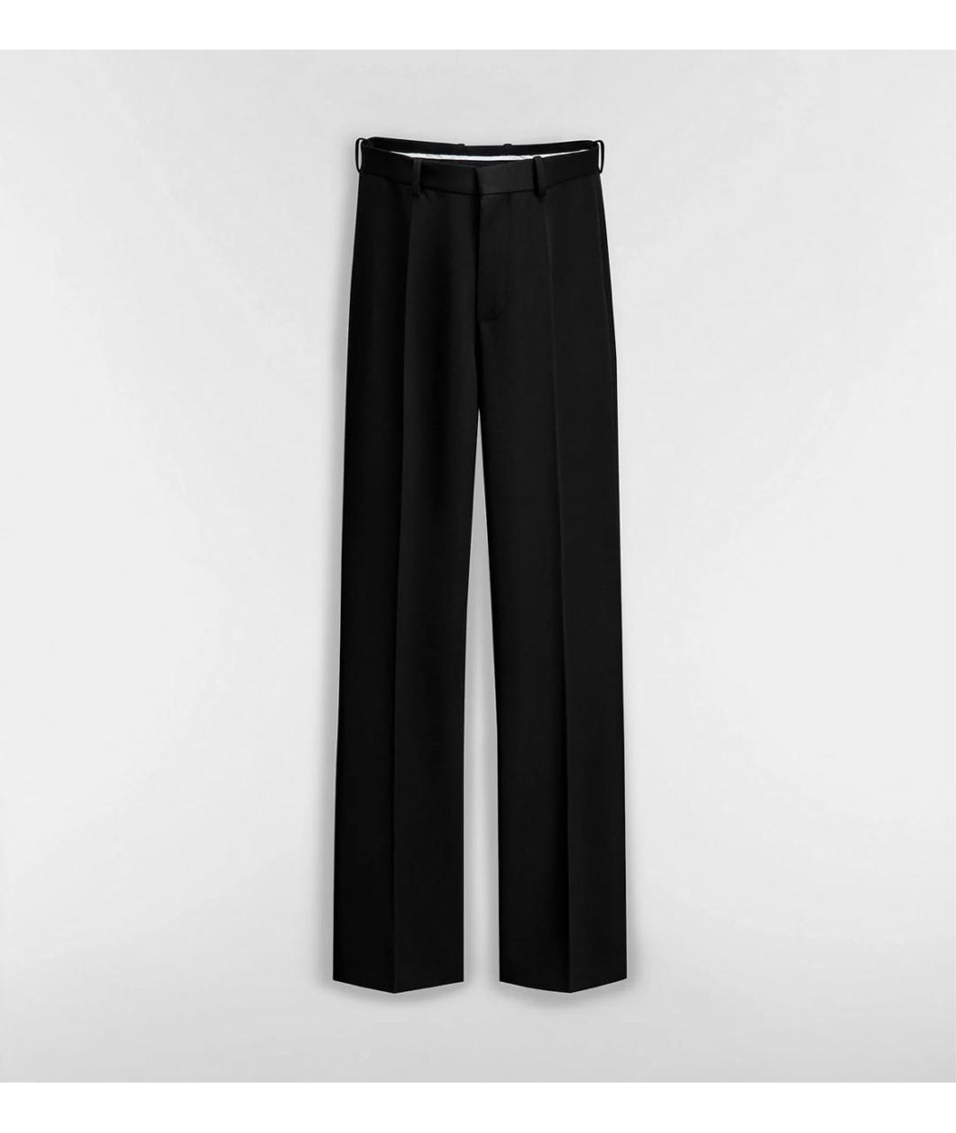 CHRISTIAN DIOR Темно-синие шерстяные прямые брюки, фото 4