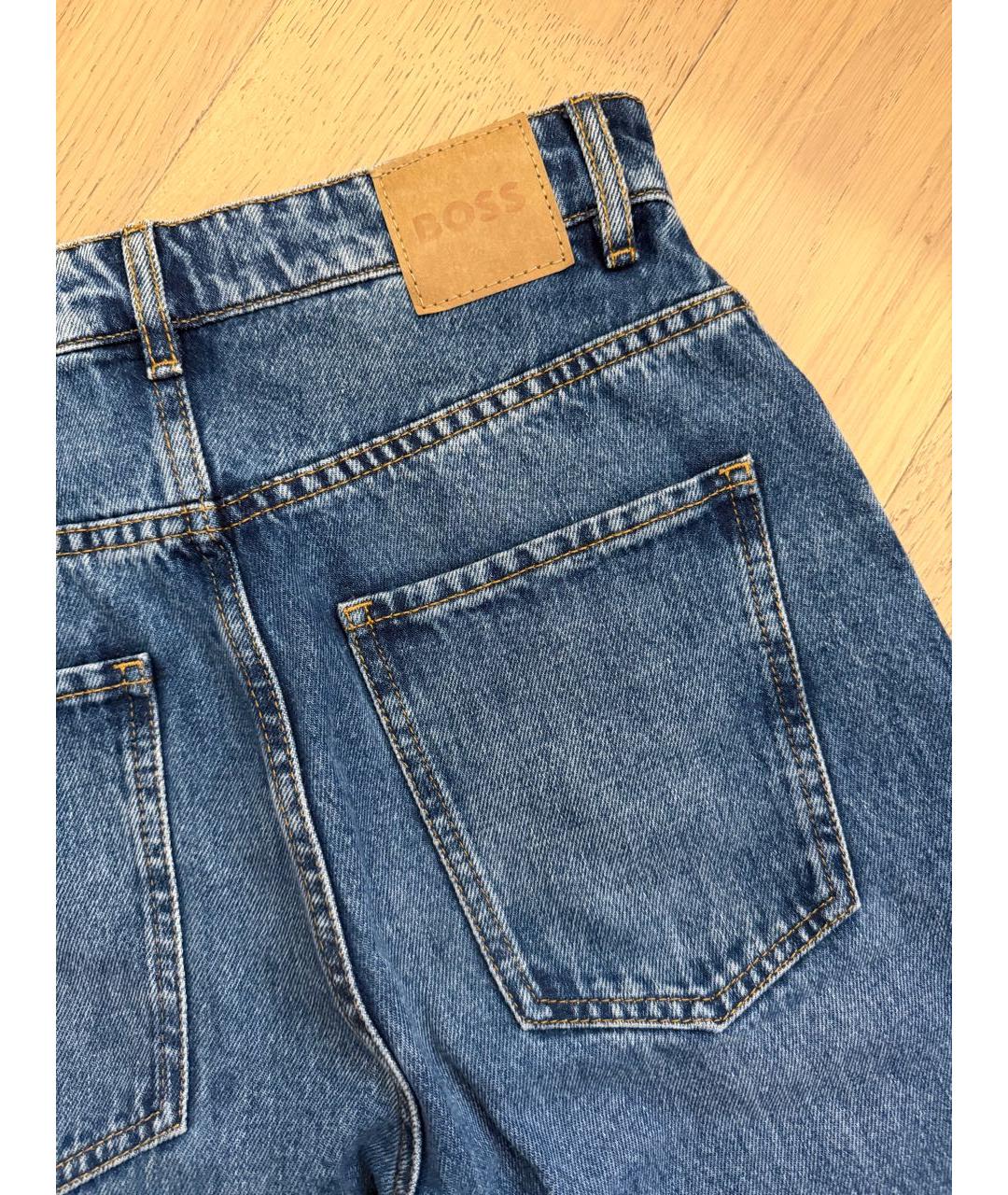 HUGO BOSS Синие хлопковые джинсы клеш, фото 5