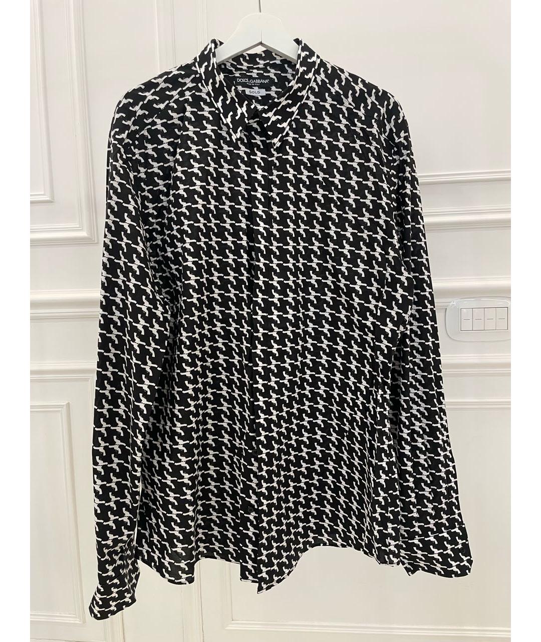 DOLCE&GABBANA Мульти хлопковая кэжуал рубашка, фото 6