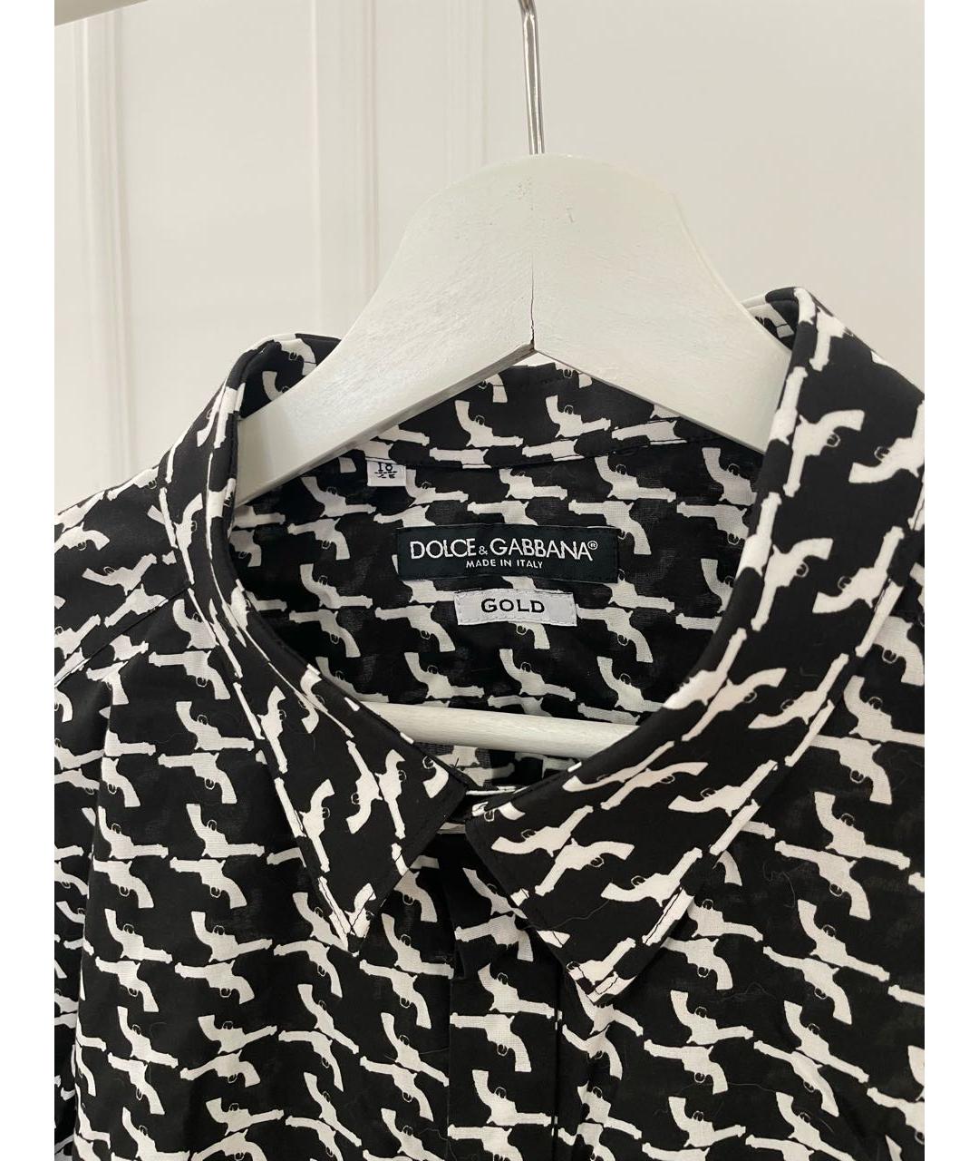 DOLCE&GABBANA Мульти хлопковая кэжуал рубашка, фото 3