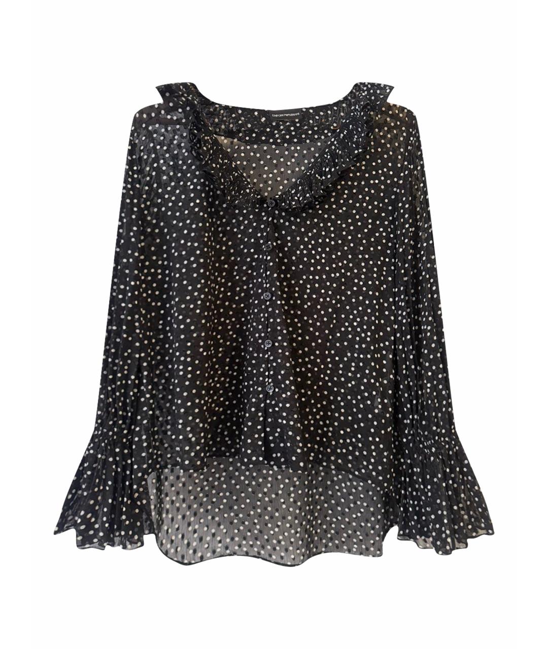 EMPORIO ARMANI Черная полиэстеровая блузы, фото 1