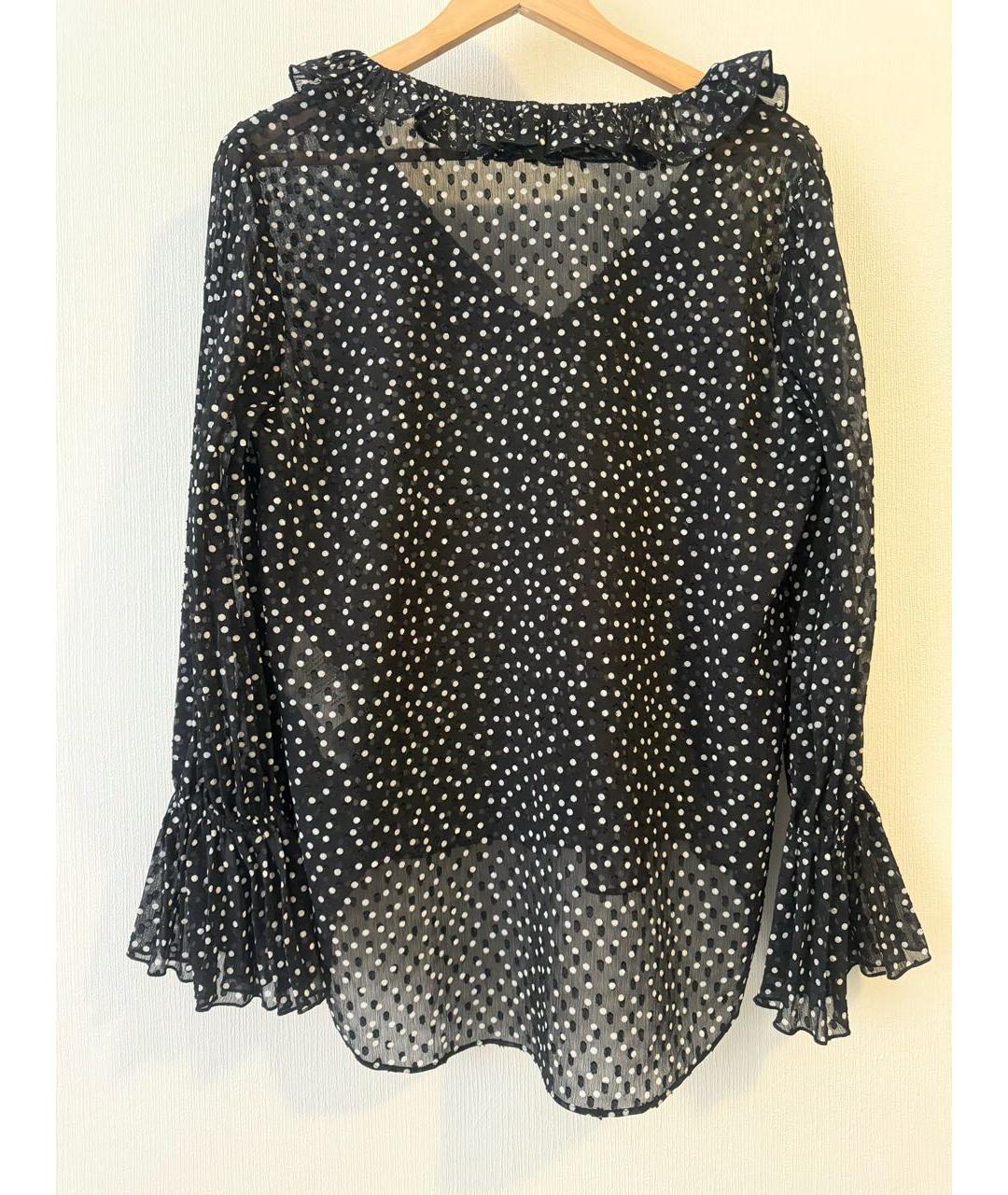 EMPORIO ARMANI Черная полиэстеровая блузы, фото 4