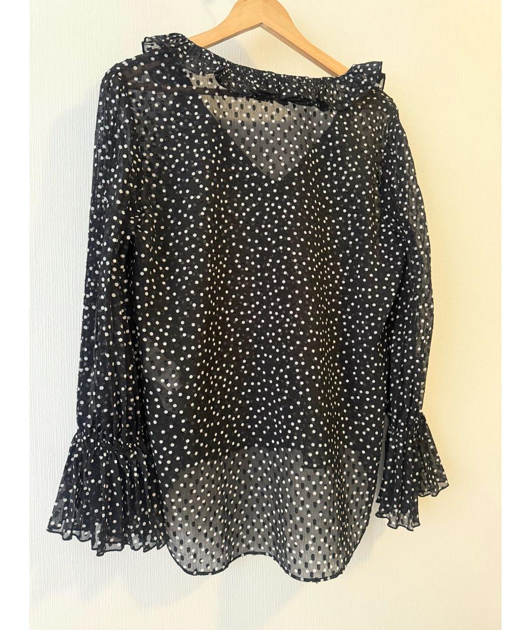 EMPORIO ARMANI Черная полиэстеровая блузы, фото 7