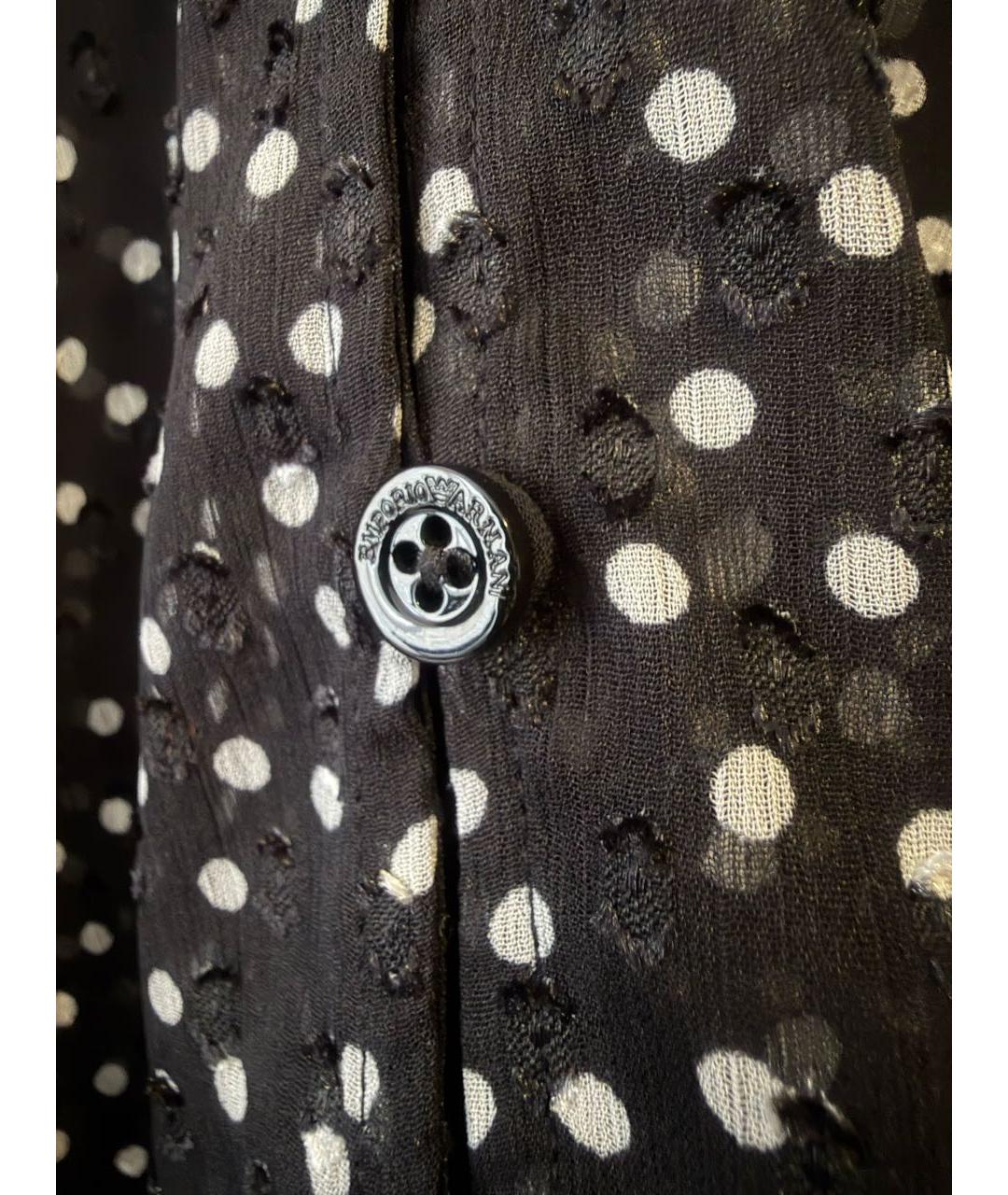 EMPORIO ARMANI Черная полиэстеровая блузы, фото 5