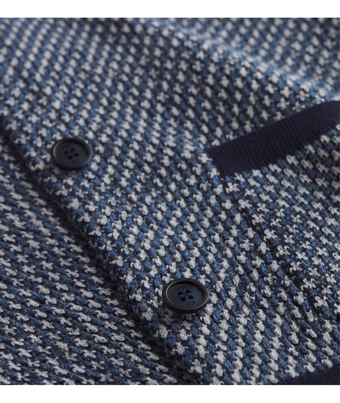 CHRISTIAN DIOR Темно-синий шерстяной кардиган, фото 2