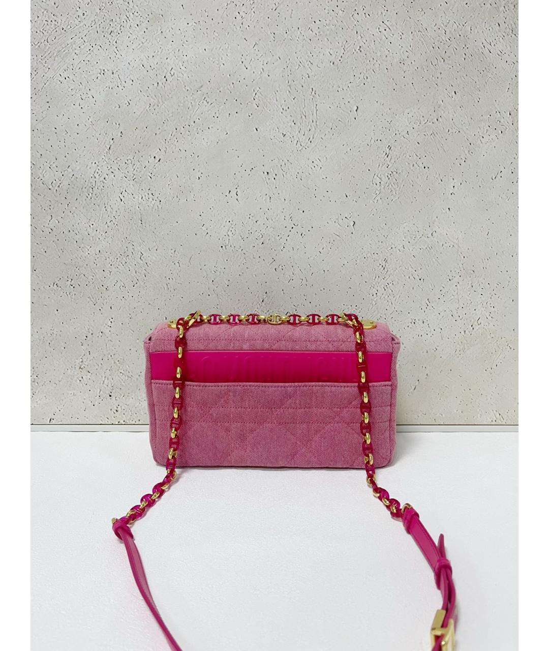 CHRISTIAN DIOR Розовая сумка через плечо, фото 3