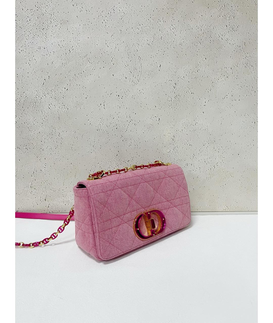CHRISTIAN DIOR Розовая сумка через плечо, фото 4