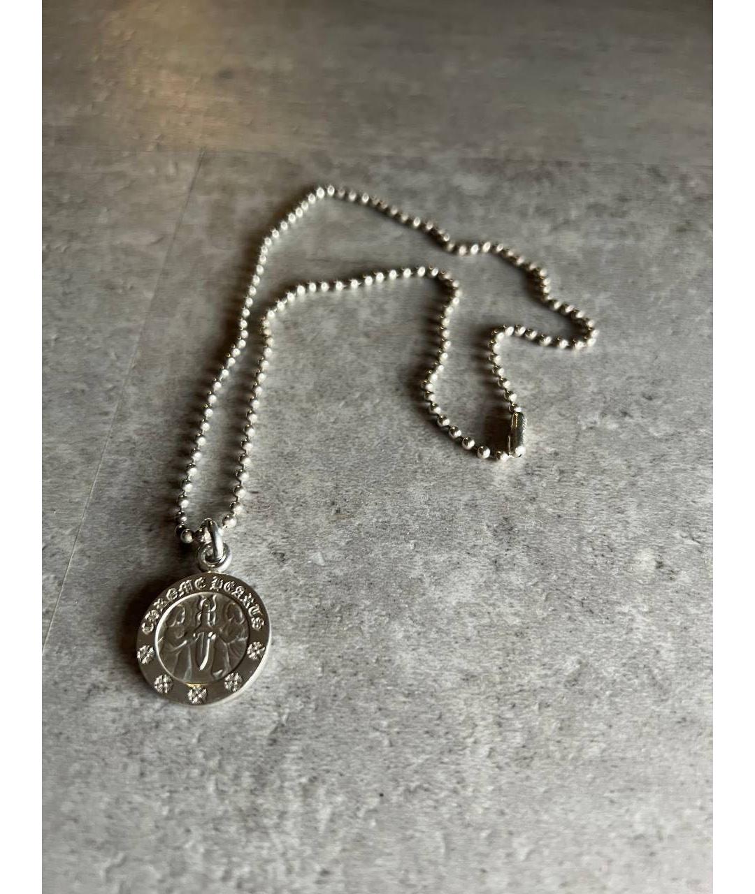CHROME HEARTS Серебряное серебряное колье, фото 2