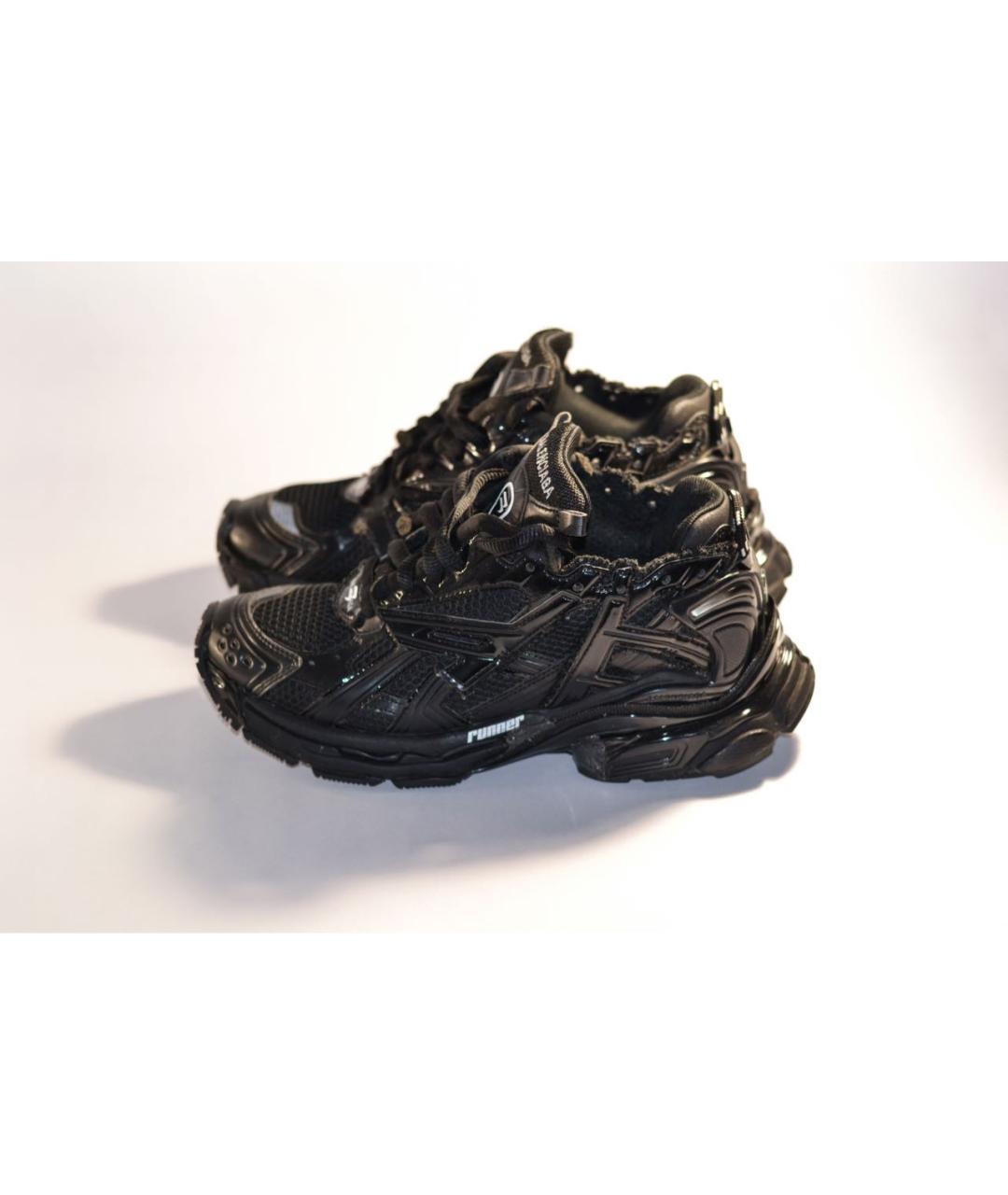 BALENCIAGA Черные текстильные кроссовки, фото 8