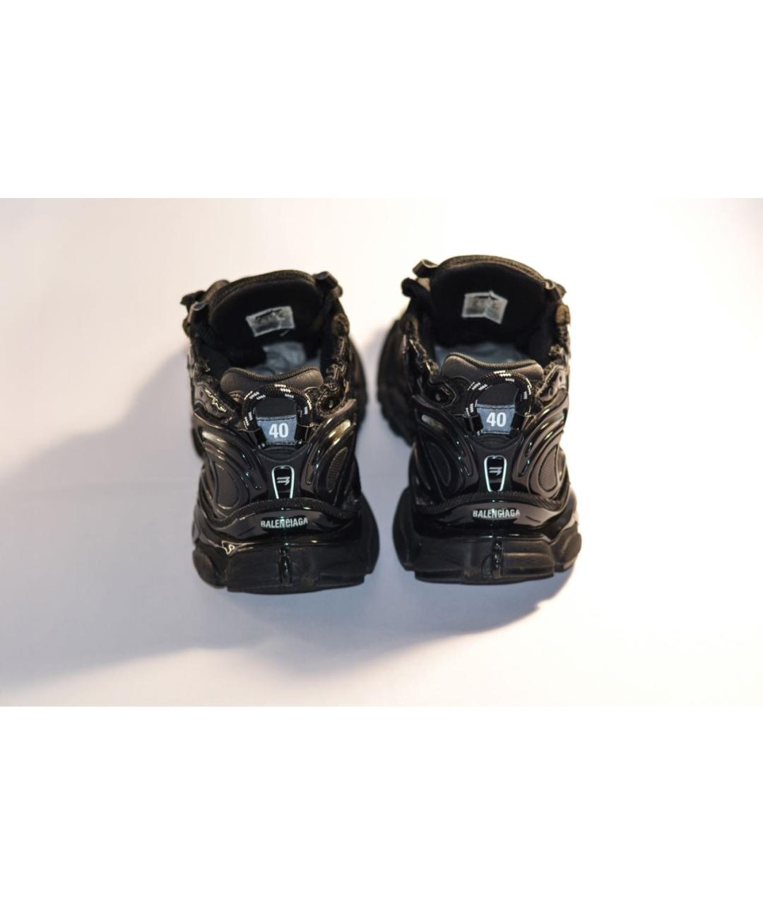 BALENCIAGA Черные текстильные кроссовки, фото 3