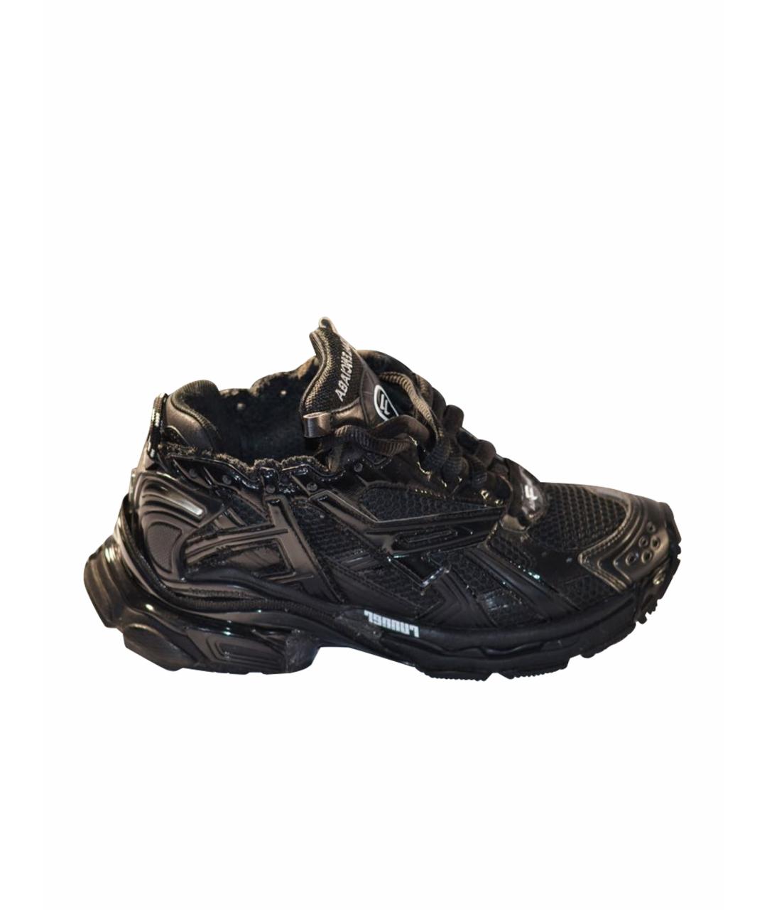 BALENCIAGA Черные текстильные кроссовки, фото 1