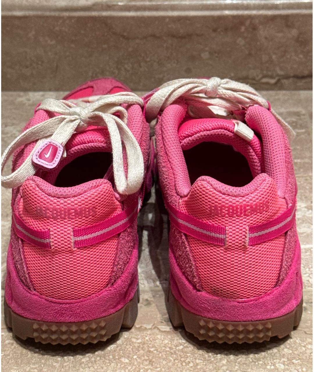 JACQUEMUS Розовые текстильные кроссовки, фото 3