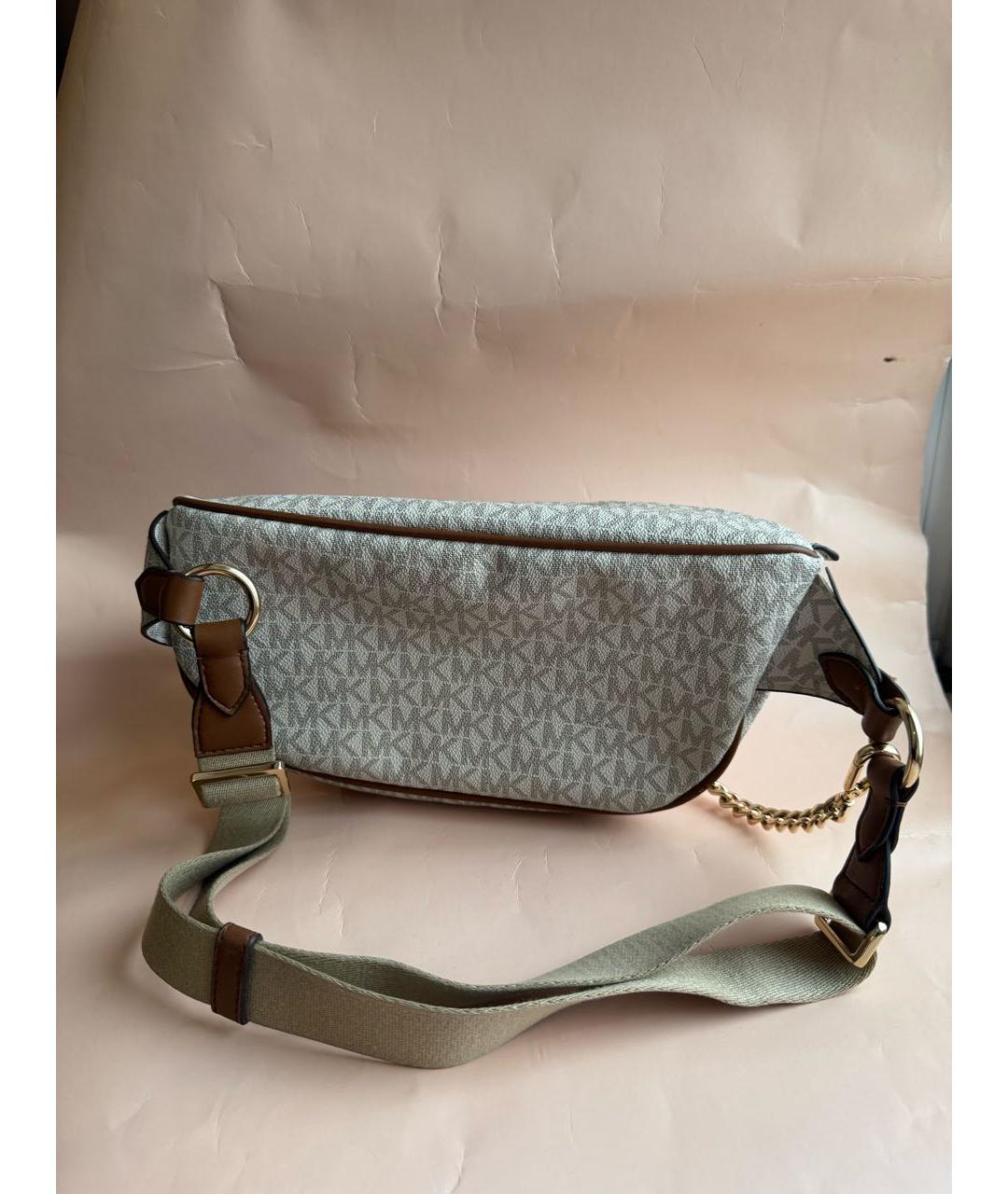 MICHAEL KORS Бежевая поясная сумка, фото 3