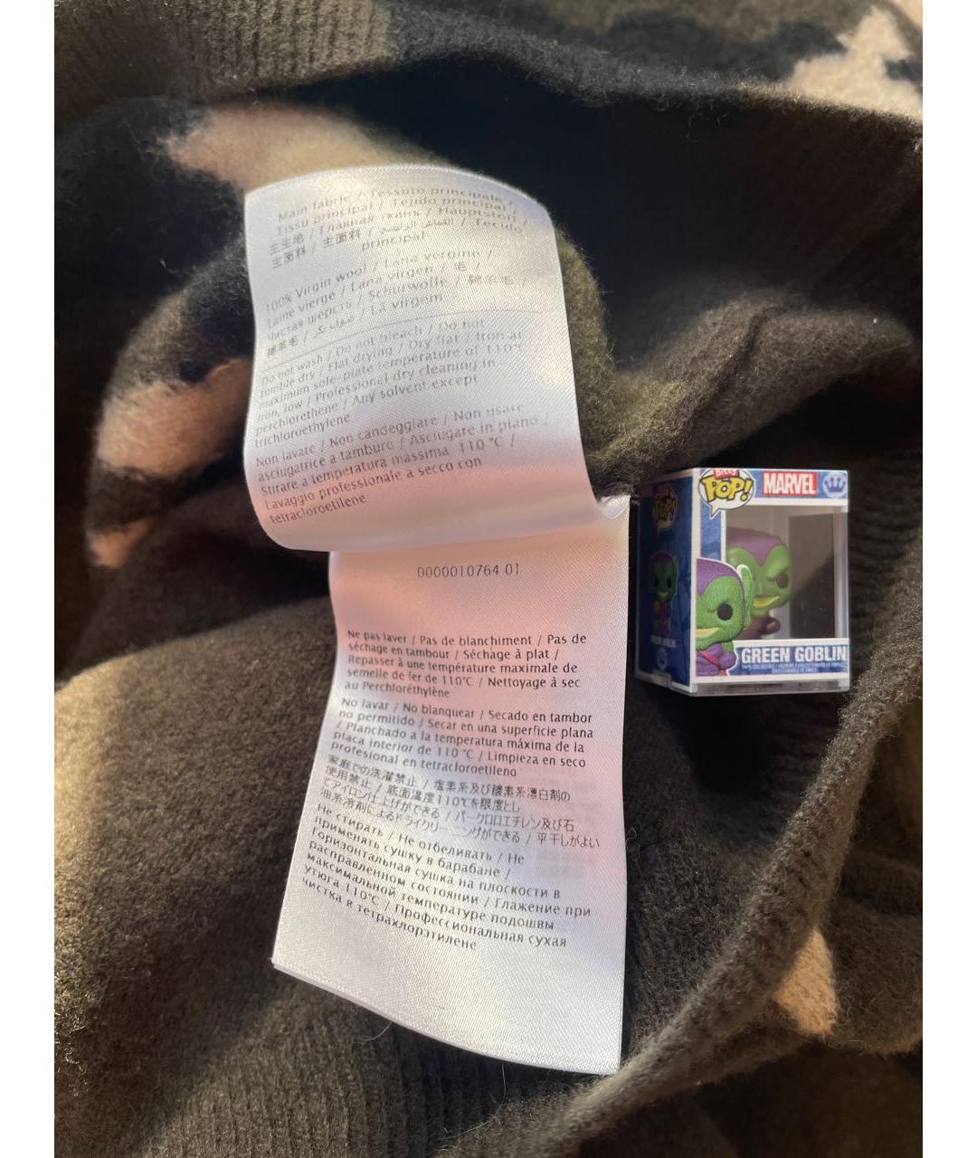 VALENTINO Хаки шерстяной джемпер / свитер, фото 7