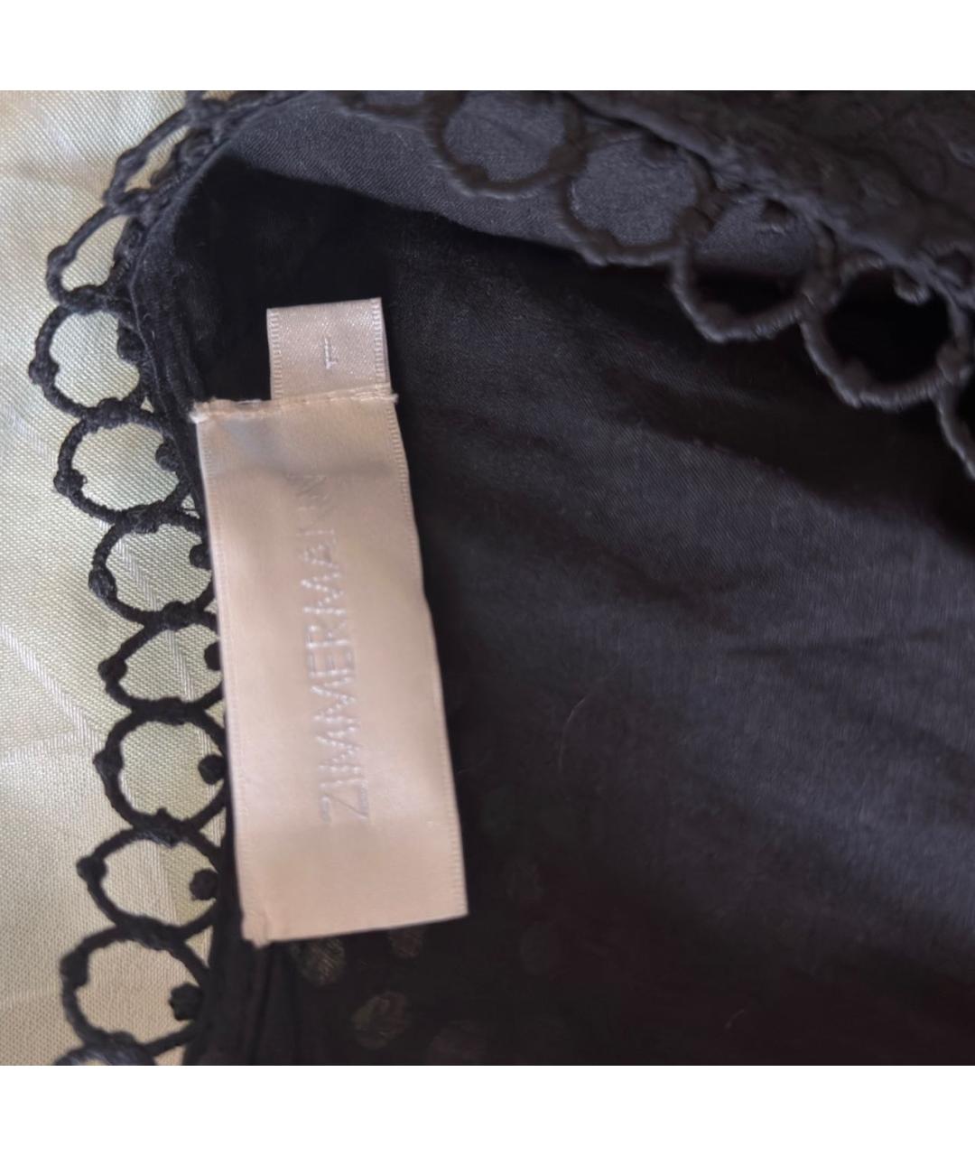 ZIMMERMANN Черное хлопковое коктейльное платье, фото 6